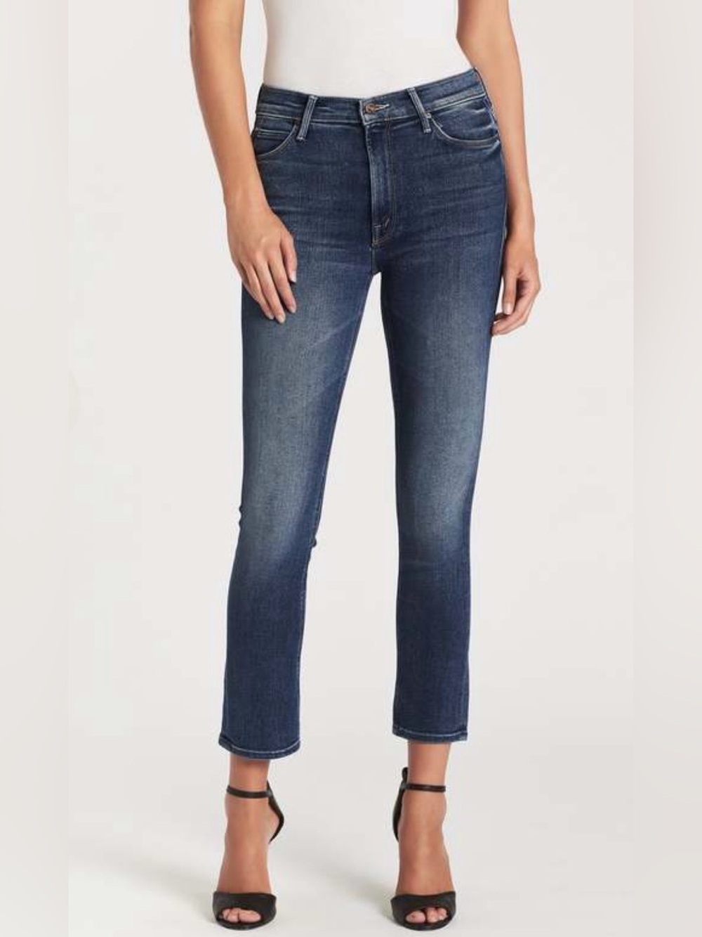 MOTHER Denim The Mid Rise Dazzler Satisfaction Guaranteed Wash Jeans Size 23